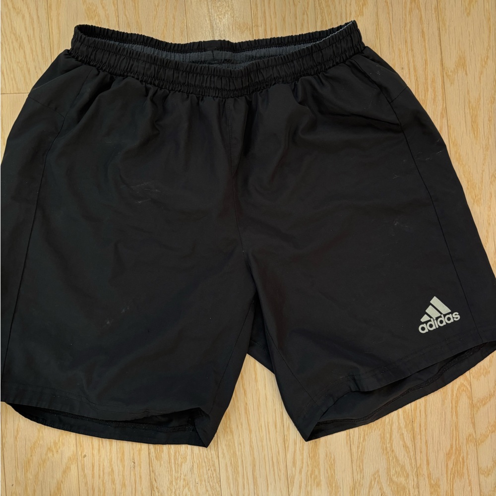 Adidas Black Men's Athletic Running Shorts